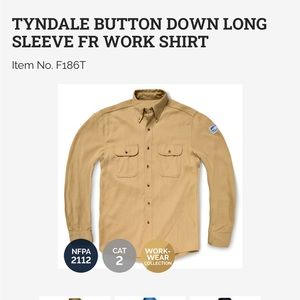 NWT Tyndale button up shirt, XL